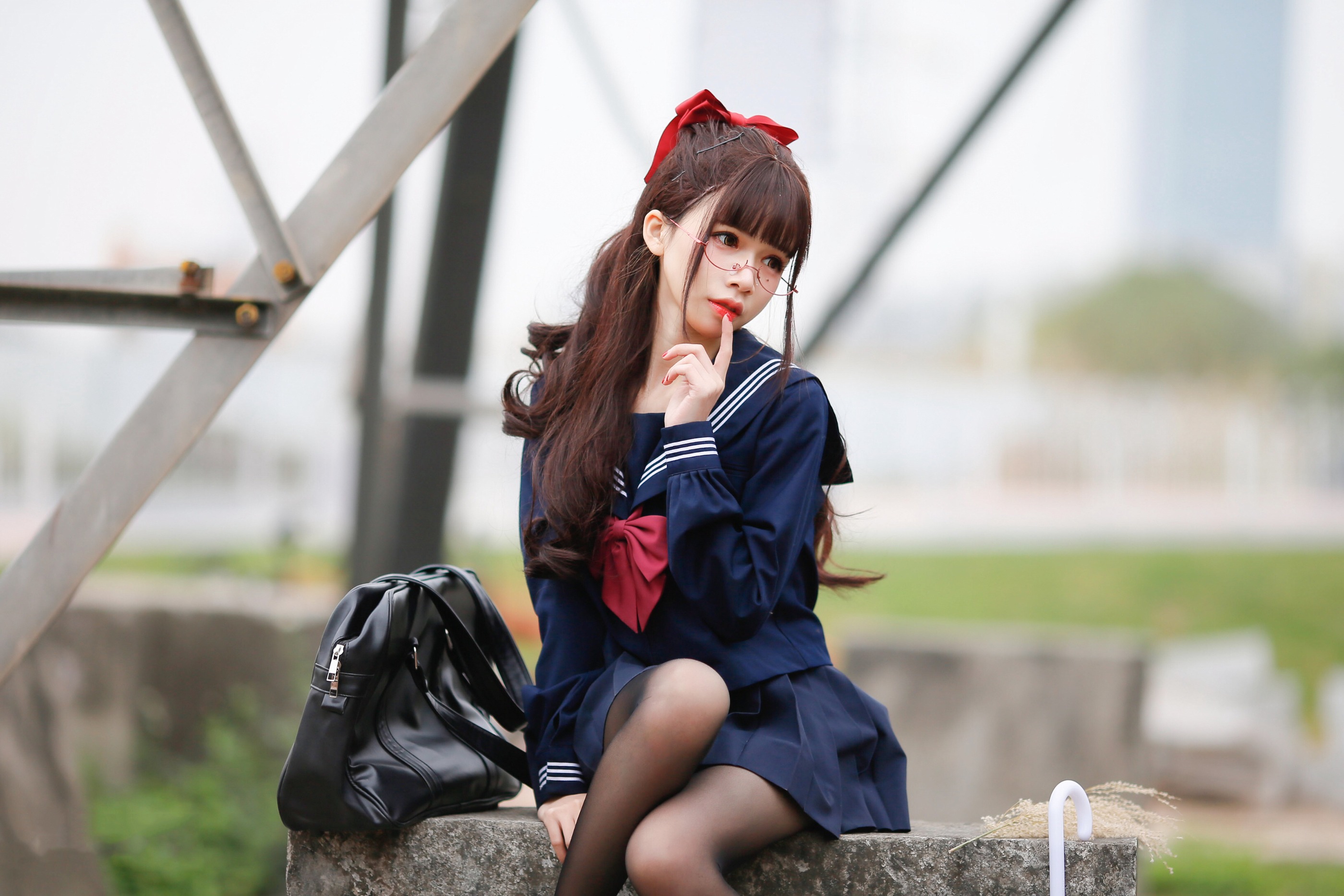 图片[1]-风之领域 – NO.215 JK制服少女 [44P]-XikXak